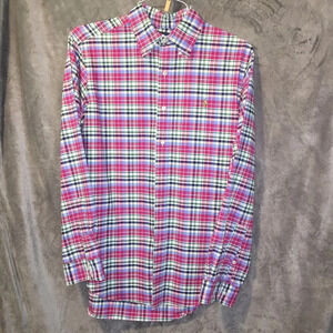 Ralph Lauren M Red Plaid checkered cotton men's shirt